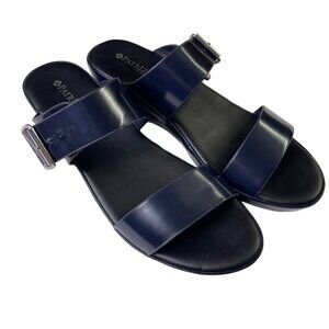 Patrizia Womens Patent Leather Sandals Comfort Shoes Size 9.5 u